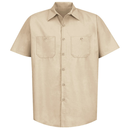 Industrial Work Shirt Short Sleeve - Light Tan