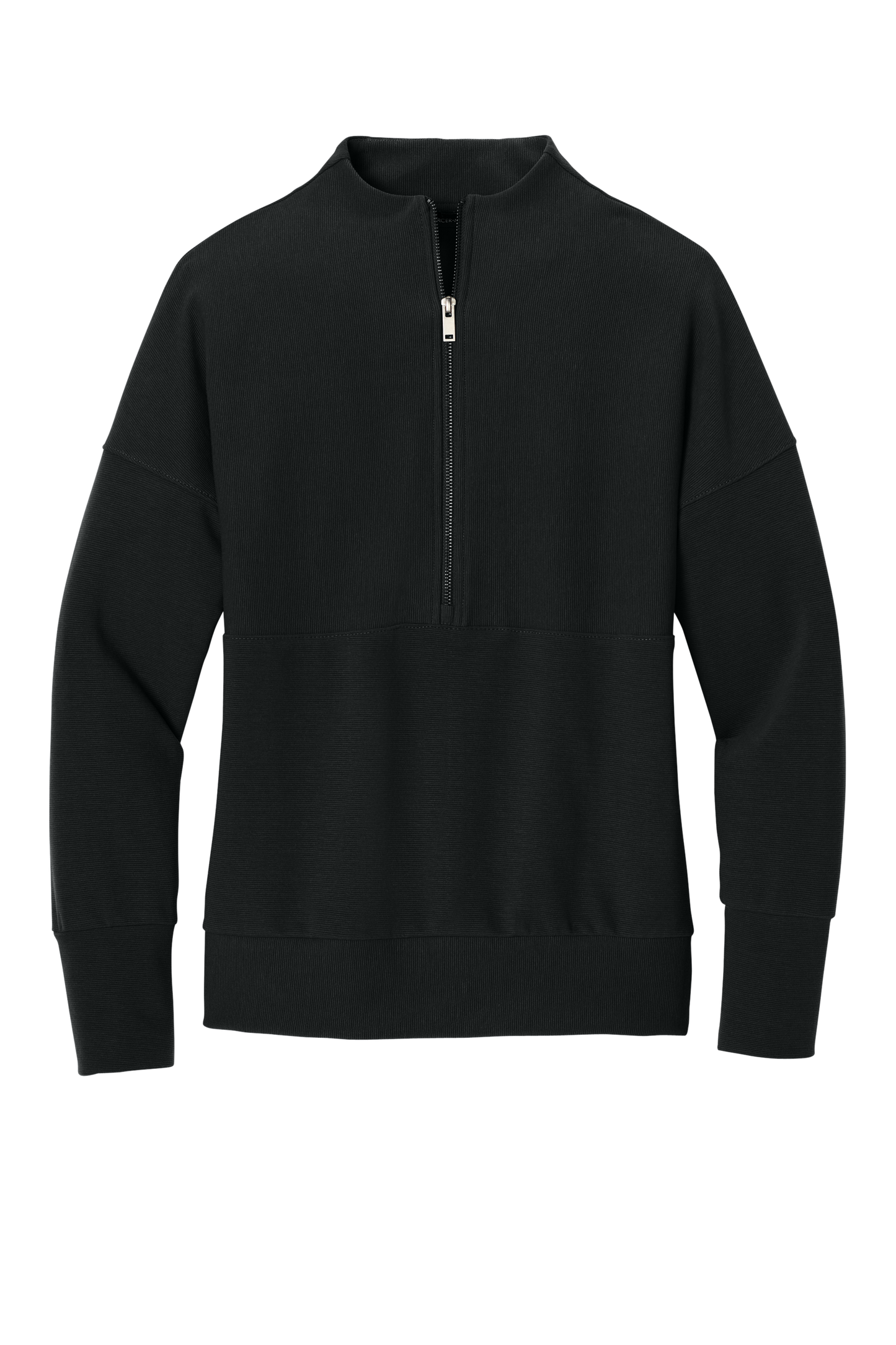 Mercer+Mettle® Women’s Linear Texture 1/4-Zip - Deep Black