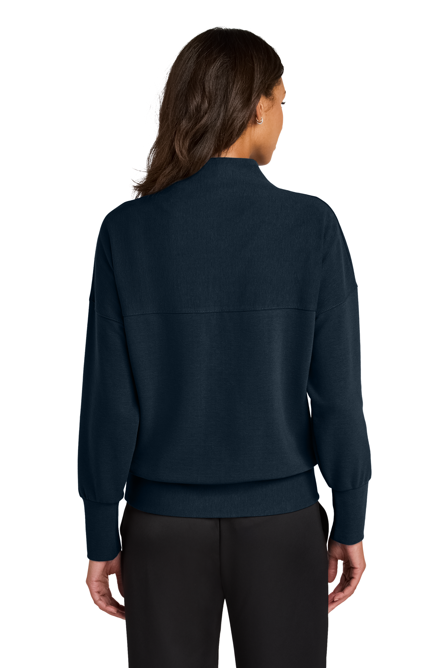 Mercer+Mettle® Women’s Linear Texture 1/4-Zip - Night Navy