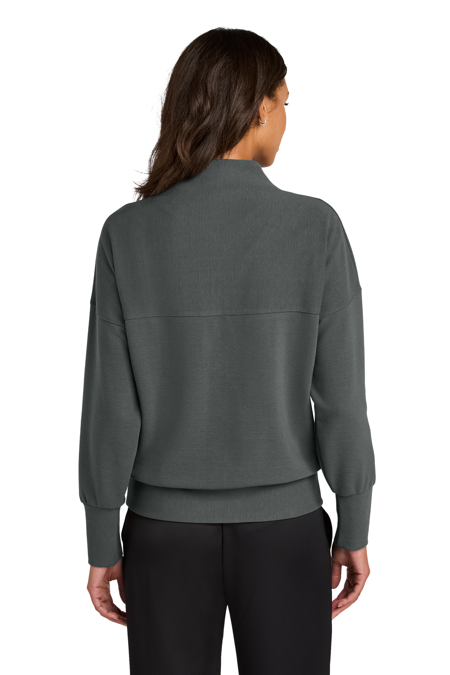 Mercer+Mettle® Women’s Linear Texture 1/4-Zip - Storm Grey