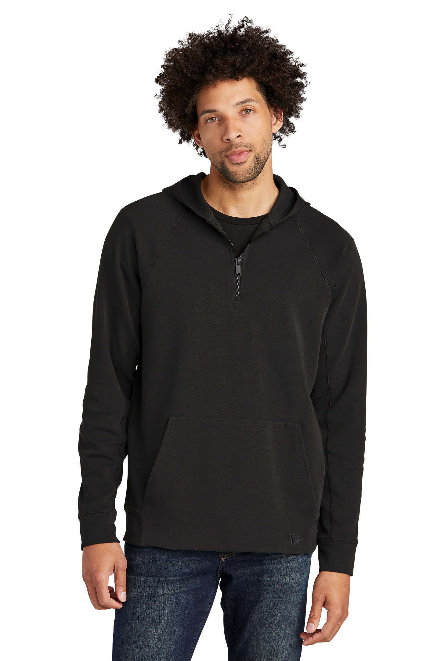 New Era® STS 1/4-Zip Hoodie - Black