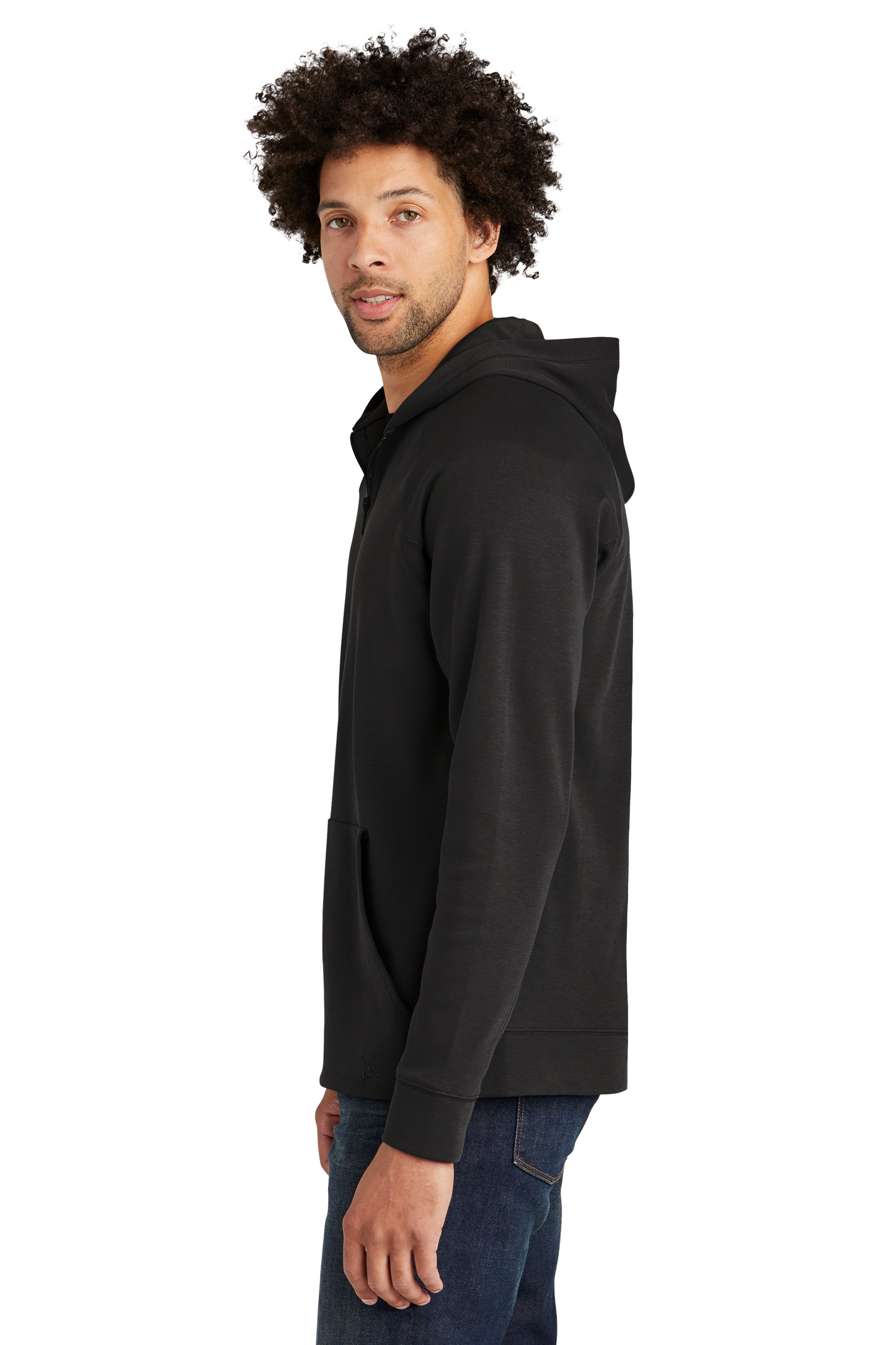 New Era® STS 1/4-Zip Hoodie - Black