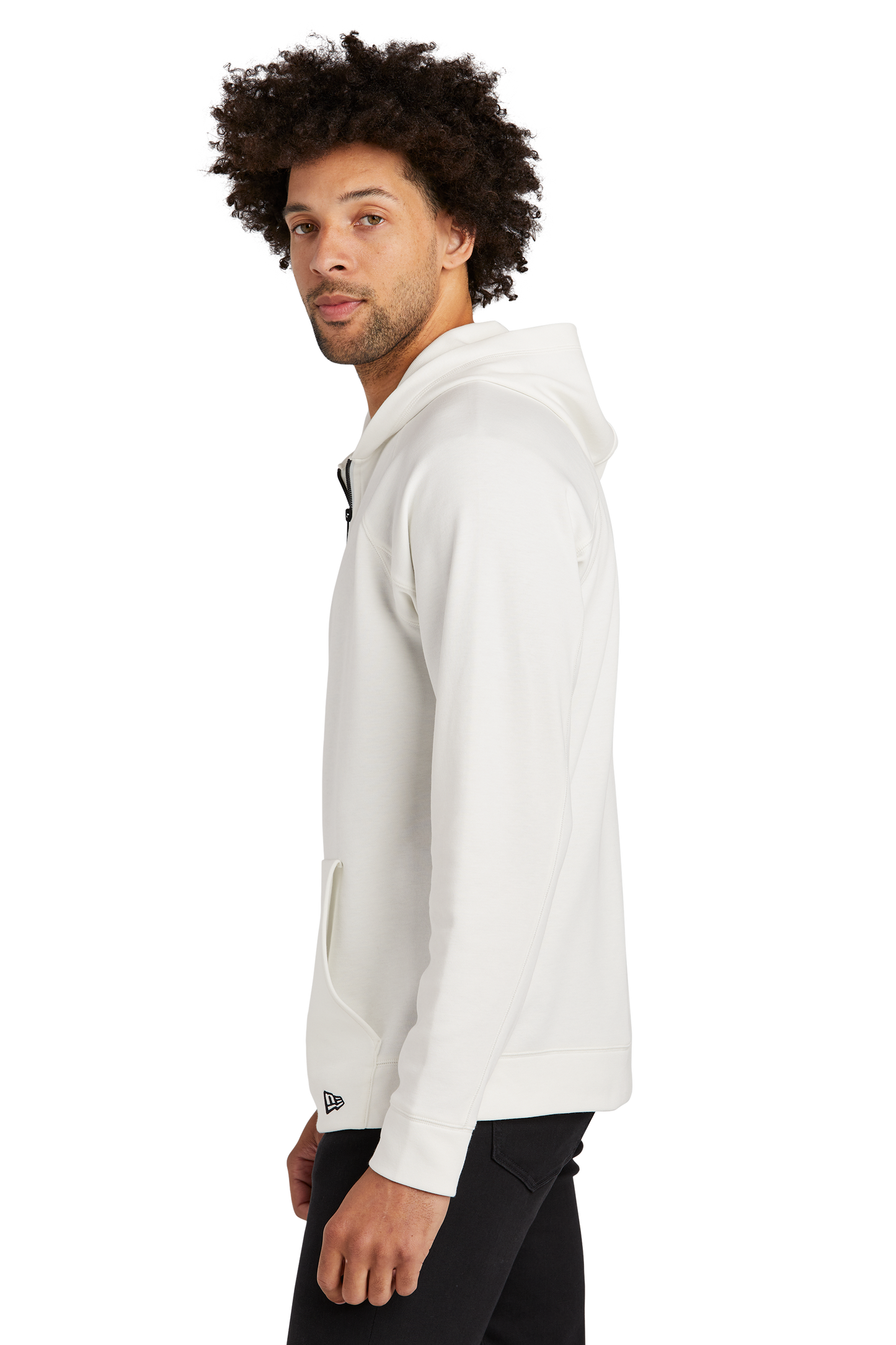 New Era® STS 1/4-Zip Hoodie - Fan White