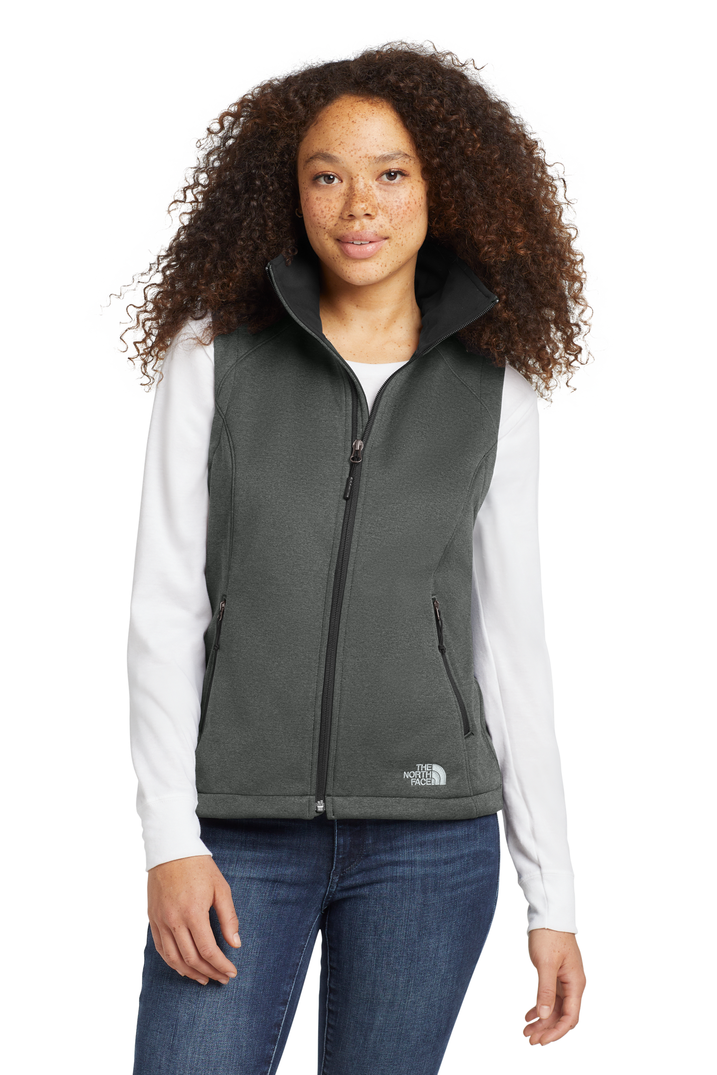 The North Face® Women's Ridgewall Soft Shell Vest - TNF Dark Grey Heather