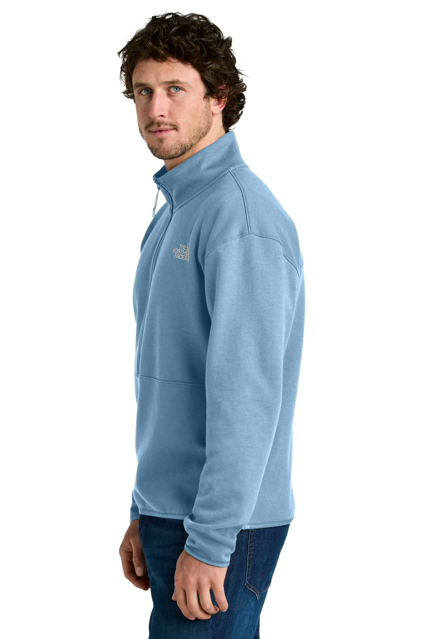 The North Face® Double-Knit 1/2-Zip Fleece - Steel Blue