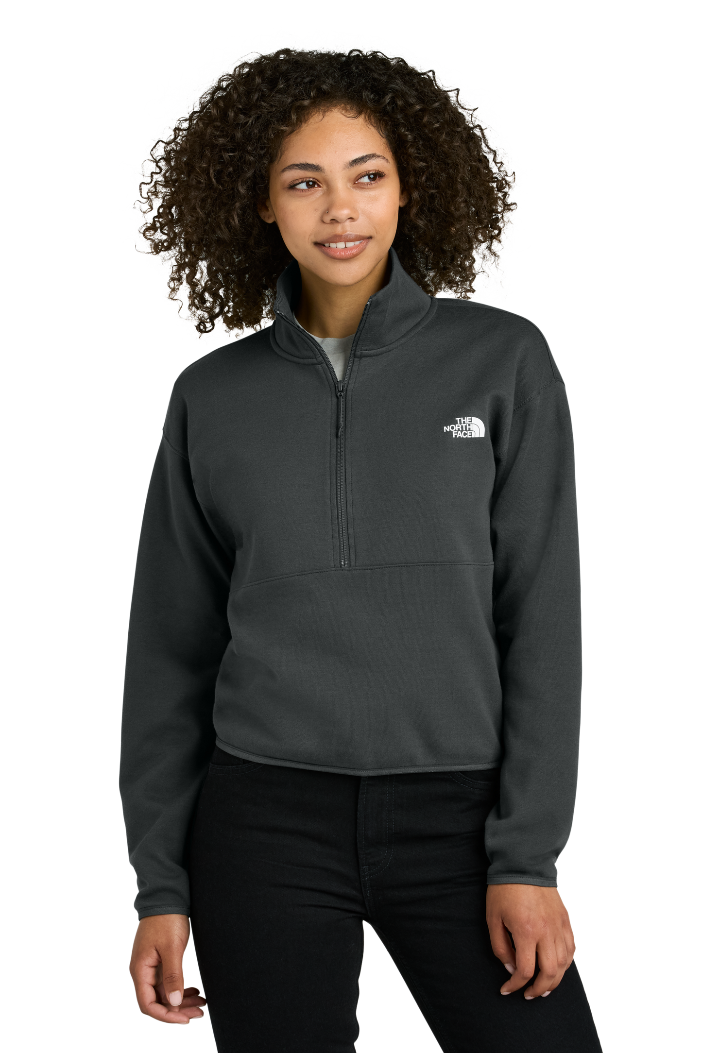 The North Face® Women’s Double-Knit 1/2-Zip Fleece - Asphalt Grey