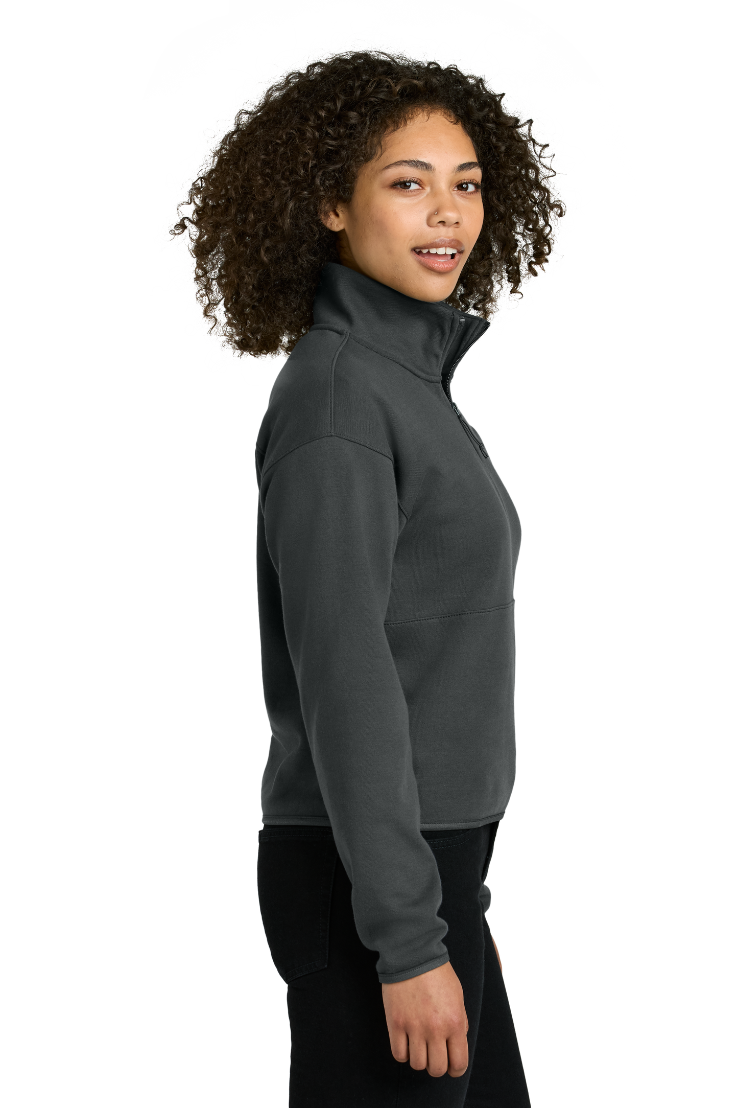 The North Face® Women’s Double-Knit 1/2-Zip Fleece - Asphalt Grey