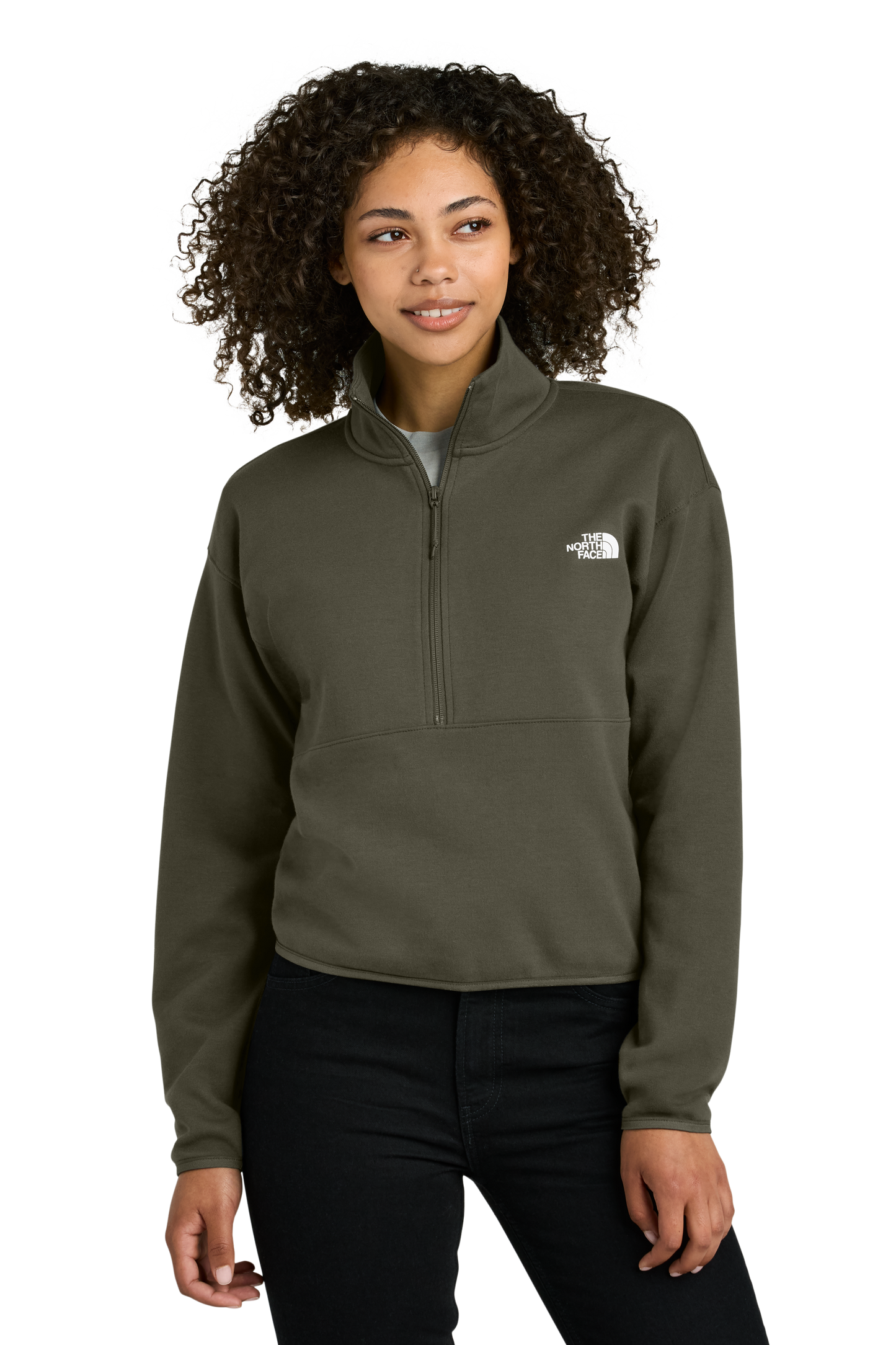 The North Face® Women’s Double-Knit 1/2-Zip Fleece - New Taupe Green