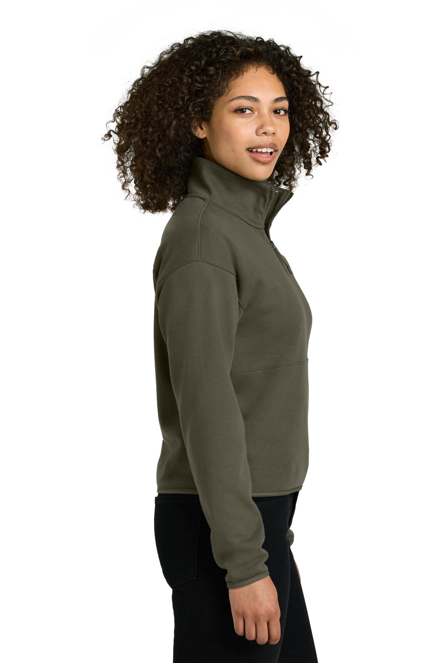 The North Face® Women’s Double-Knit 1/2-Zip Fleece - New Taupe Green