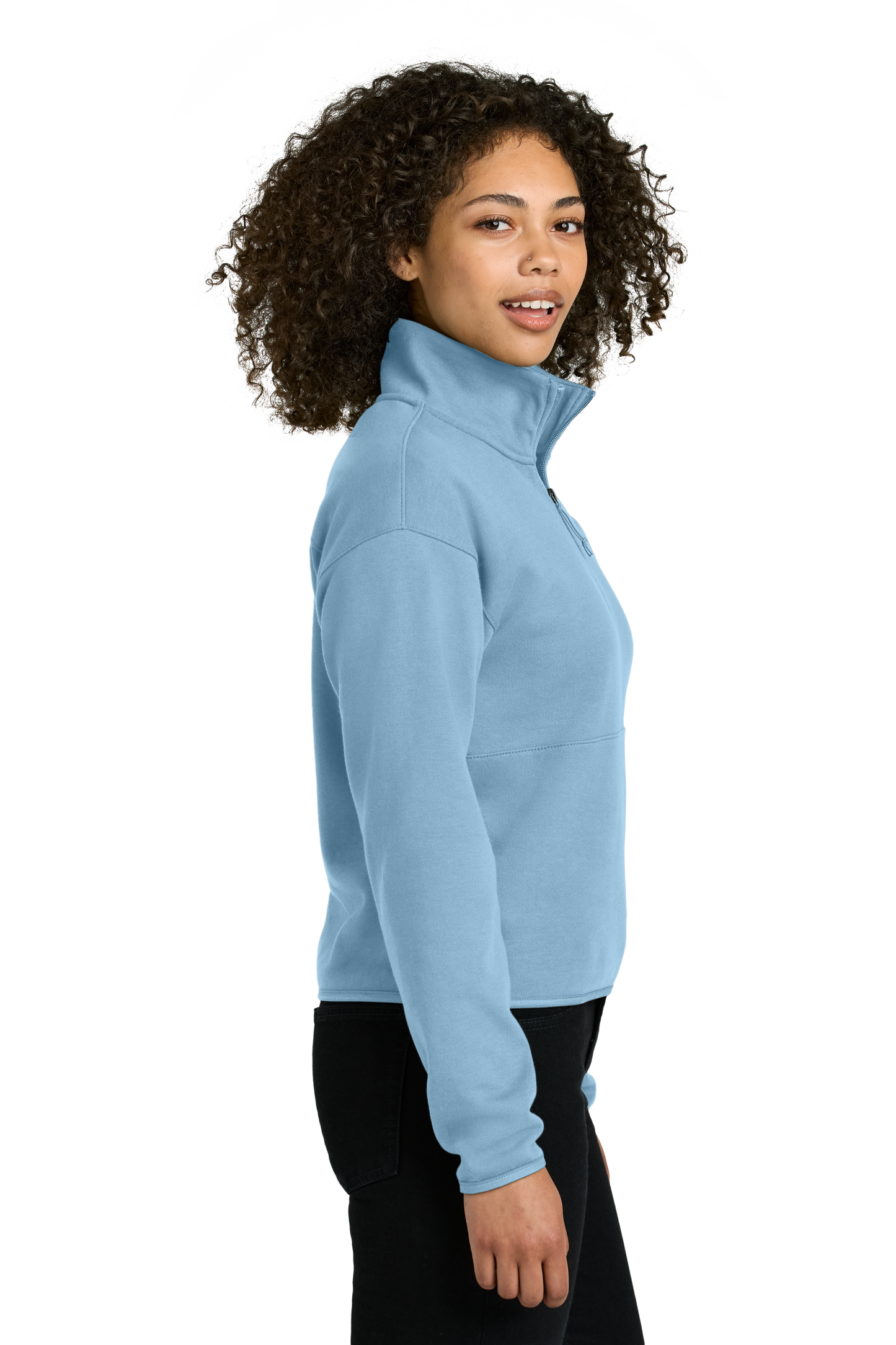 The North Face® Women’s Double-Knit 1/2-Zip Fleece - Steel Blue