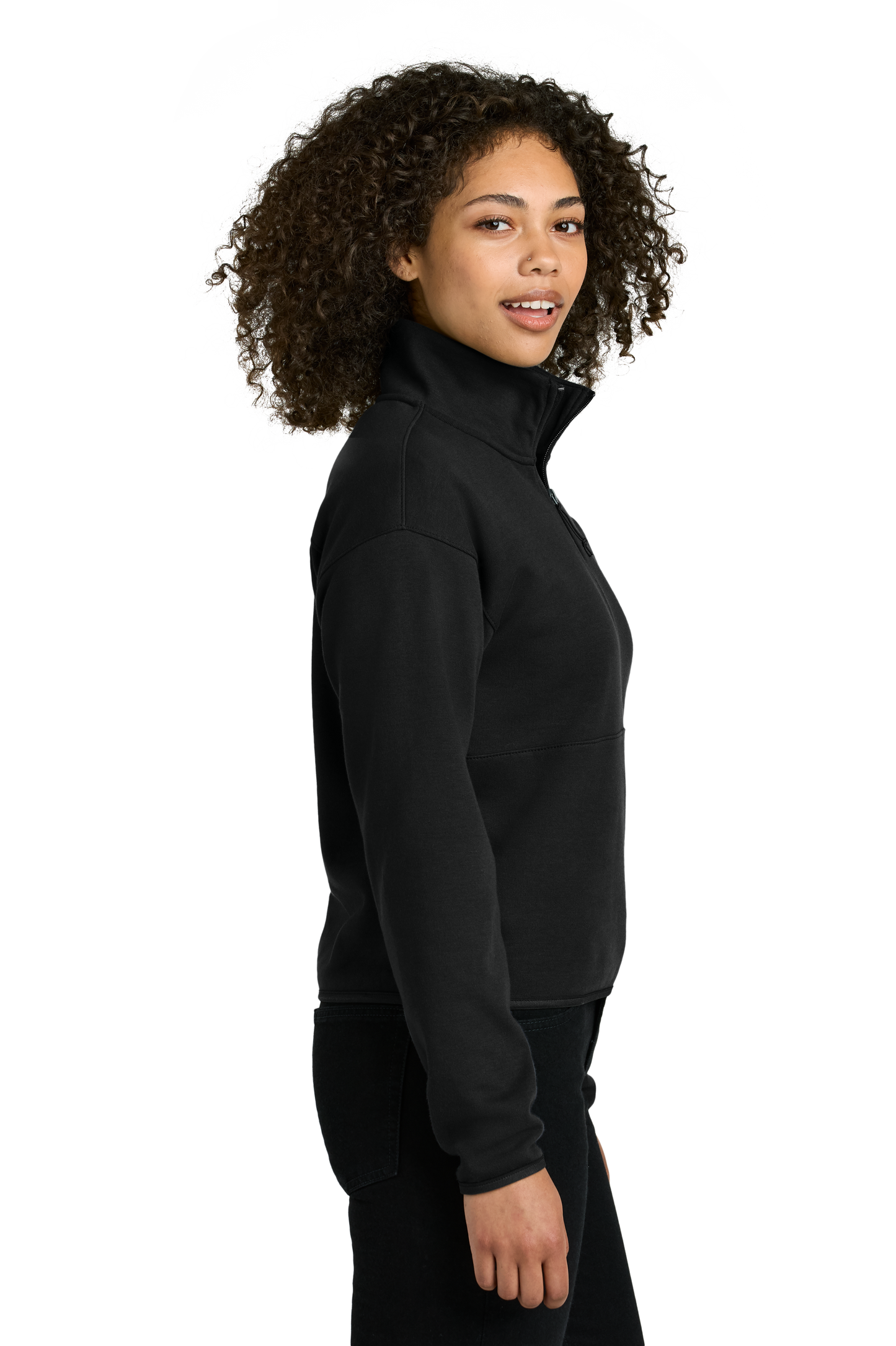 The North Face® Women’s Double-Knit 1/2-Zip Fleece - TNF Black