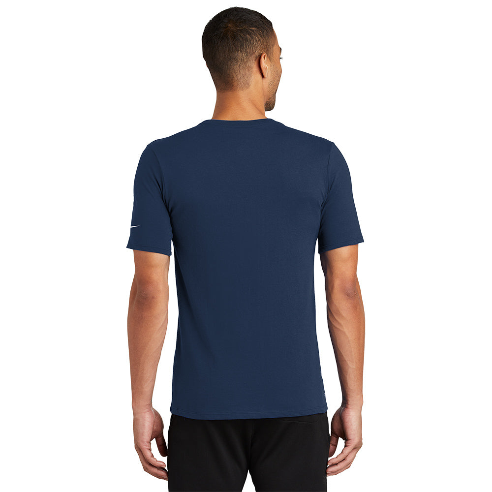 Nike Dri-FIT Cotton/Poly Tee - College Navy