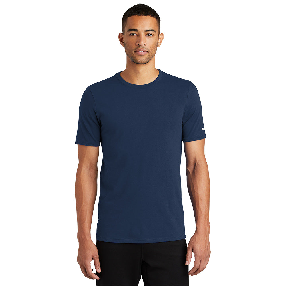 Nike Dri-FIT Cotton/Poly Tee - College Navy