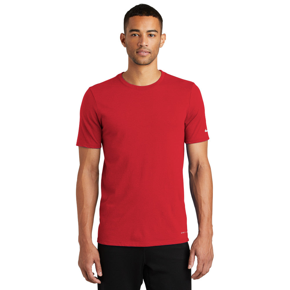 Nike Dri-FIT Cotton/Poly Tee - Gym Red