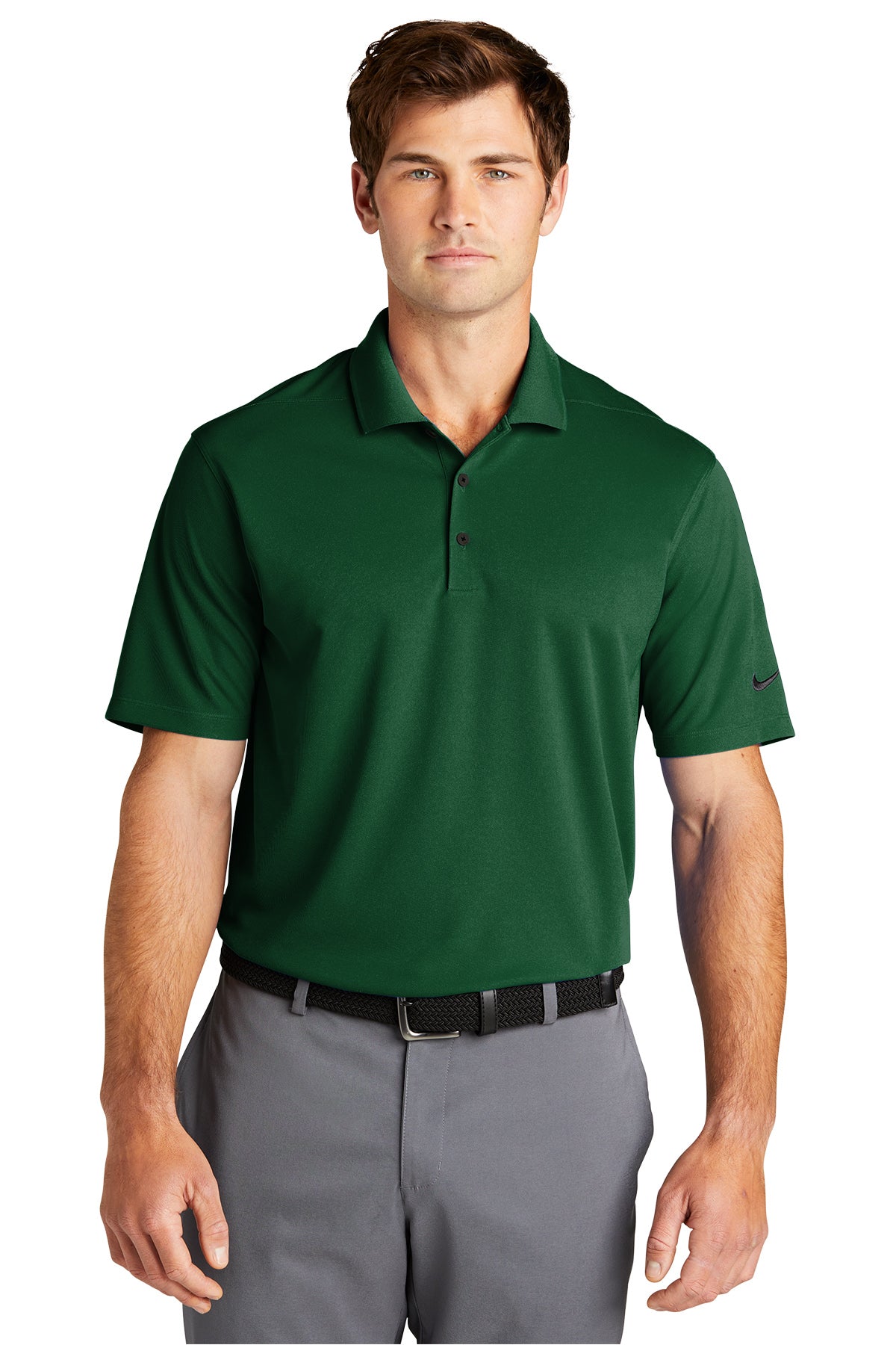 Nike Dri-FIT Micro Pique 2.0 Short Sleeve Polo - George Green