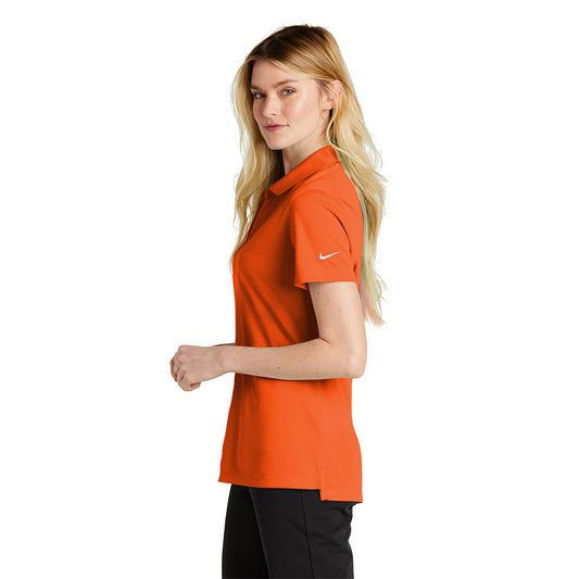 Women Nike Dri-FIT Micro Pique 2.0 Short Sleeve Polo - Brilliant Orange