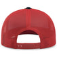 Pacific Headwear Trucker Snapback Cap - Navy/Red/Navy