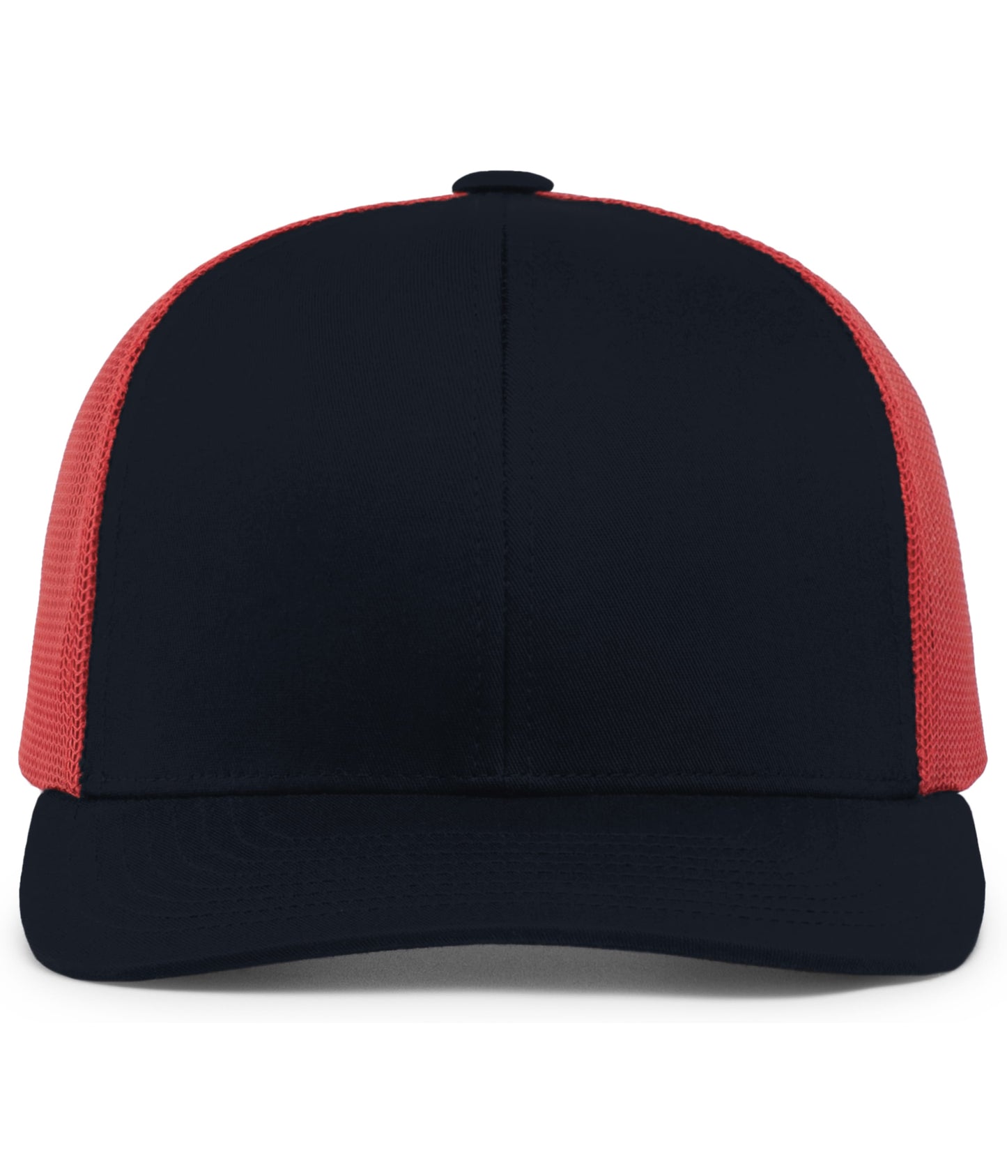 Pacific Headwear Trucker Snapback Cap - Navy/Red/Navy