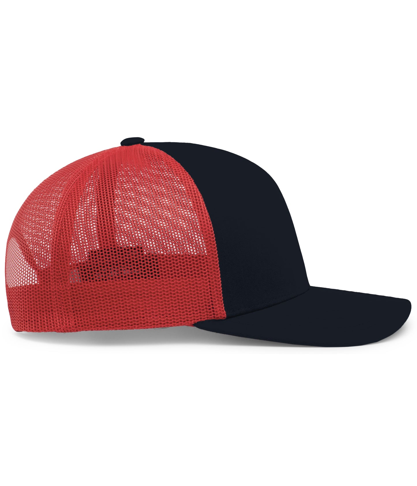 Pacific Headwear Trucker Snapback Cap - Navy/Red/Navy