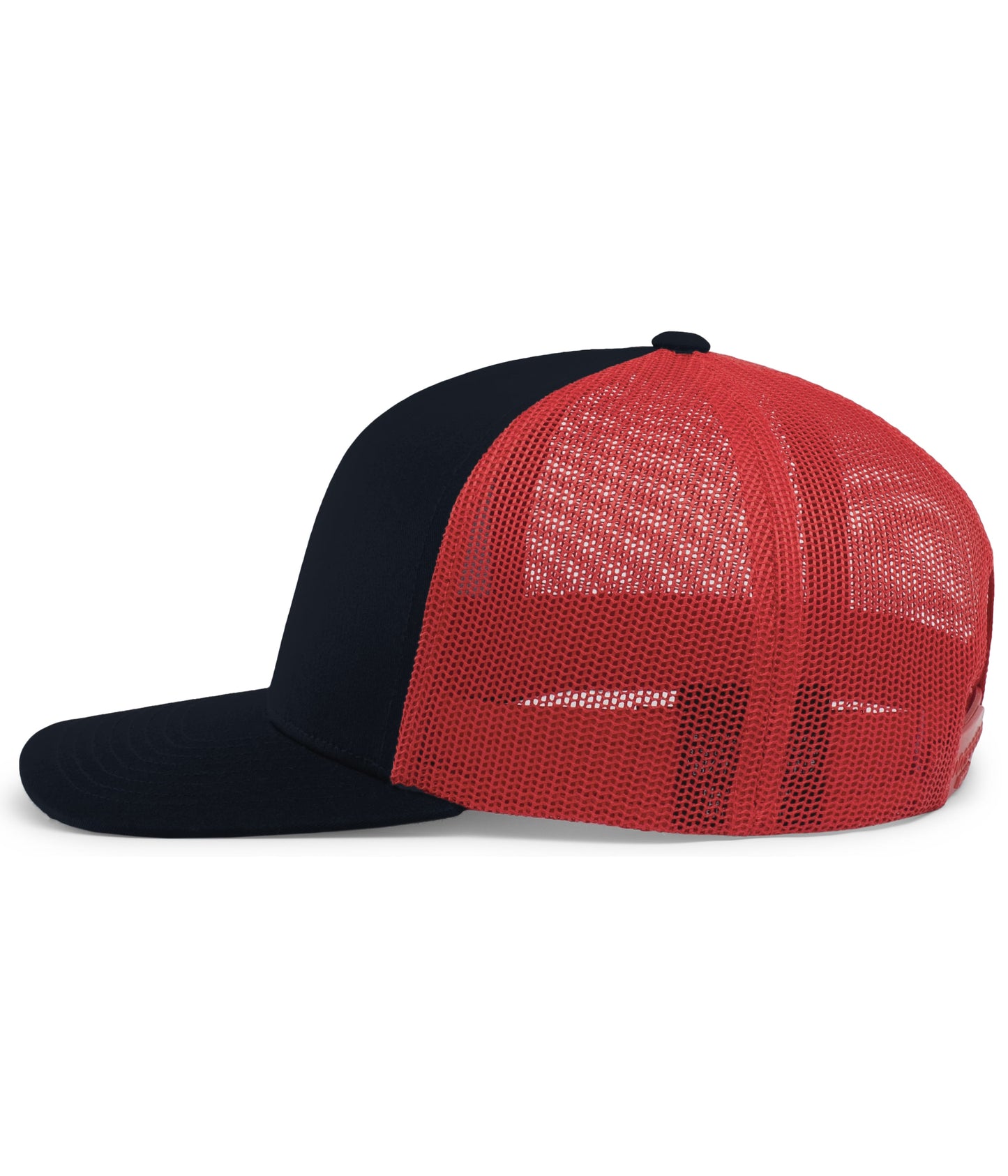 Pacific Headwear Trucker Snapback Cap - Navy/Red/Navy