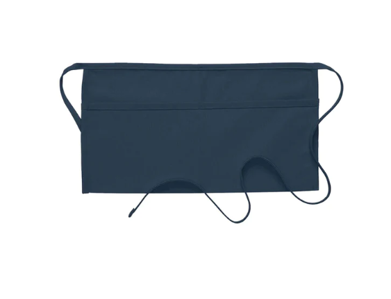 Deluxe Pocket Waist Apron (two pockets)- Navy