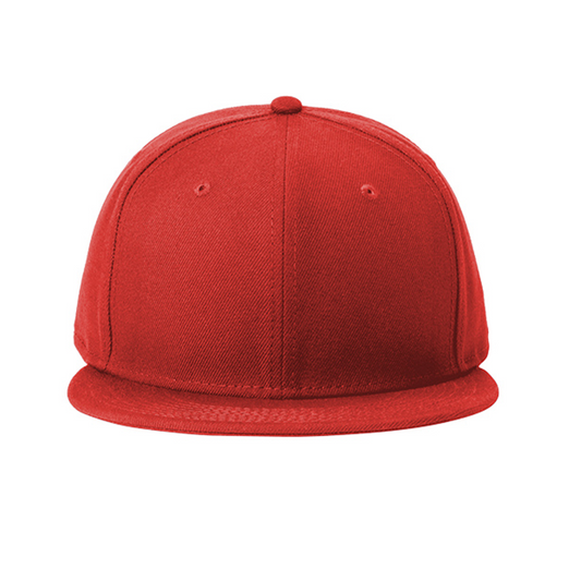 New Era ® Standard Fit Flat Bill Snapback Cap - Scarlet