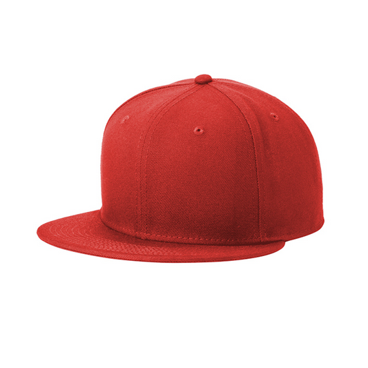 New Era ® Standard Fit Flat Bill Snapback Cap - Scarlet