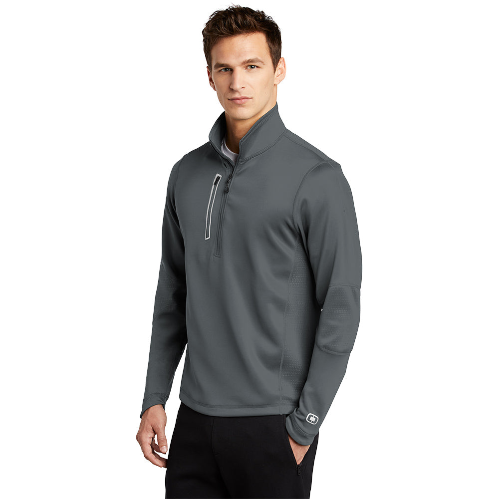 OGIO® Fulcrum 1/4-Zip -Gear Grey