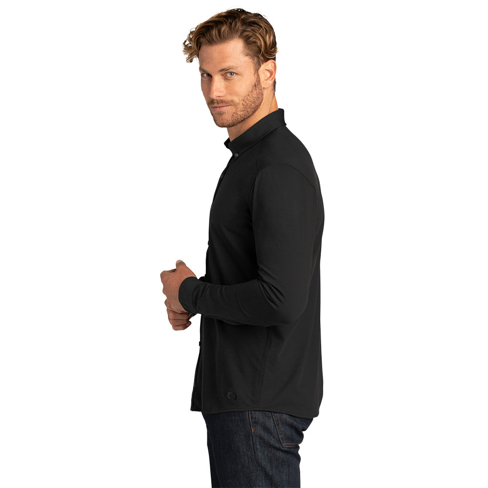 OGIO ® Code Stretch Long Sleeve Button-Up - Blacktop