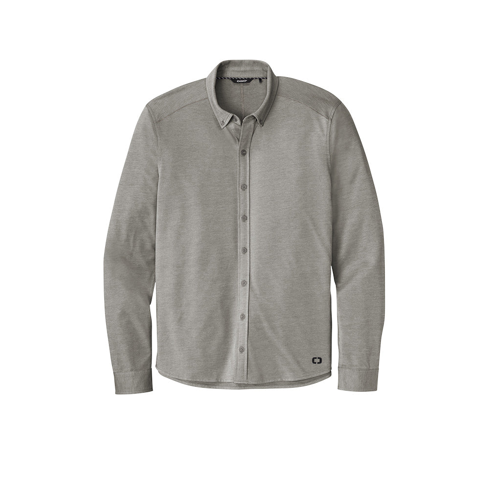 OGIO ® Code Stretch Long Sleeve Button-Up - Tamac Grey Heather