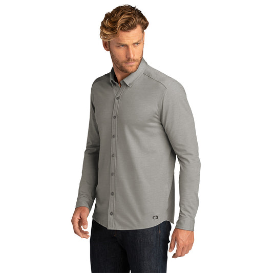 OGIO ® Code Stretch Long Sleeve Button-Up - Tamac Grey Heather