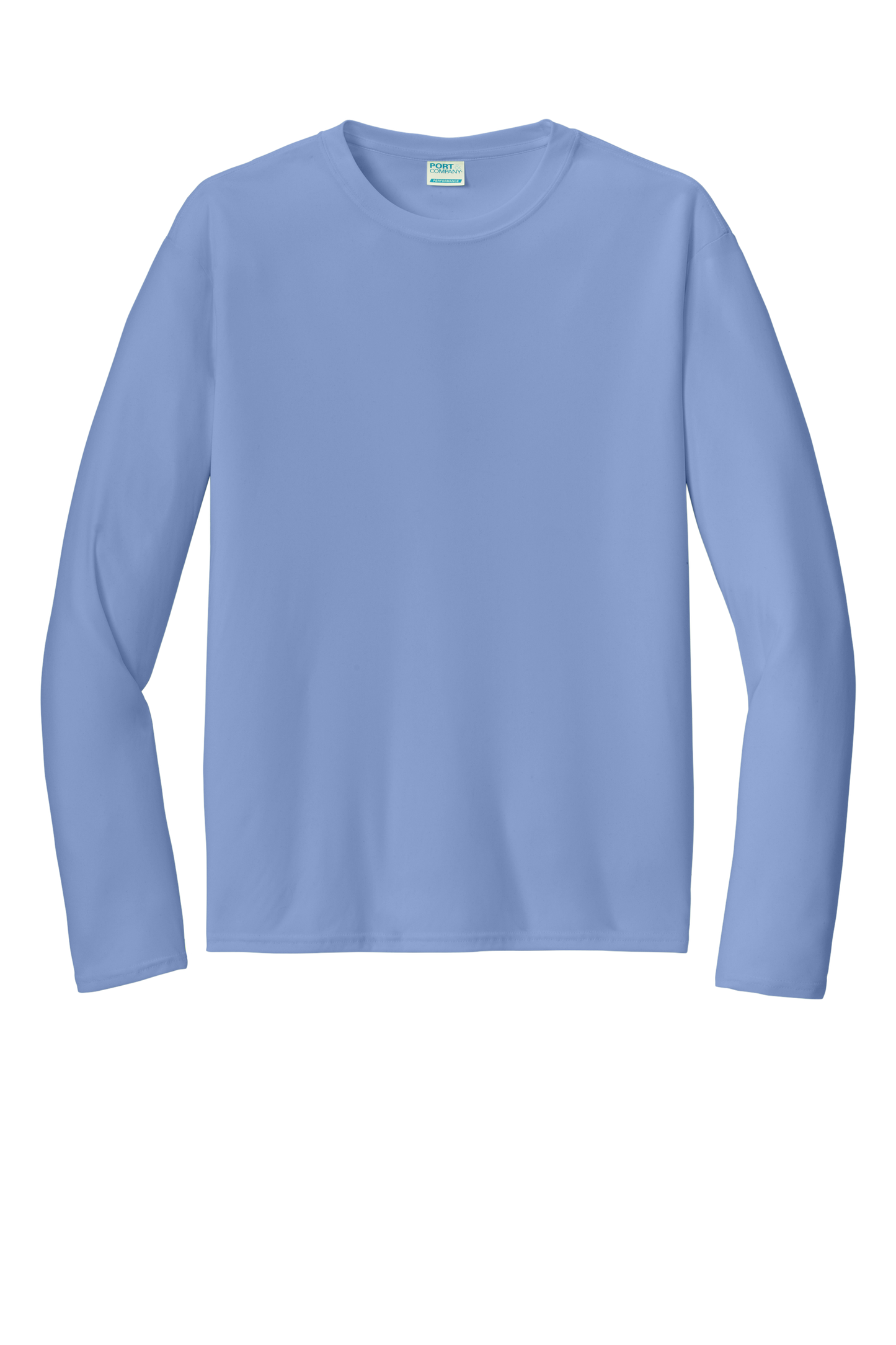 Port & Company® Long Sleeve Performance Tee - Carolina Blue