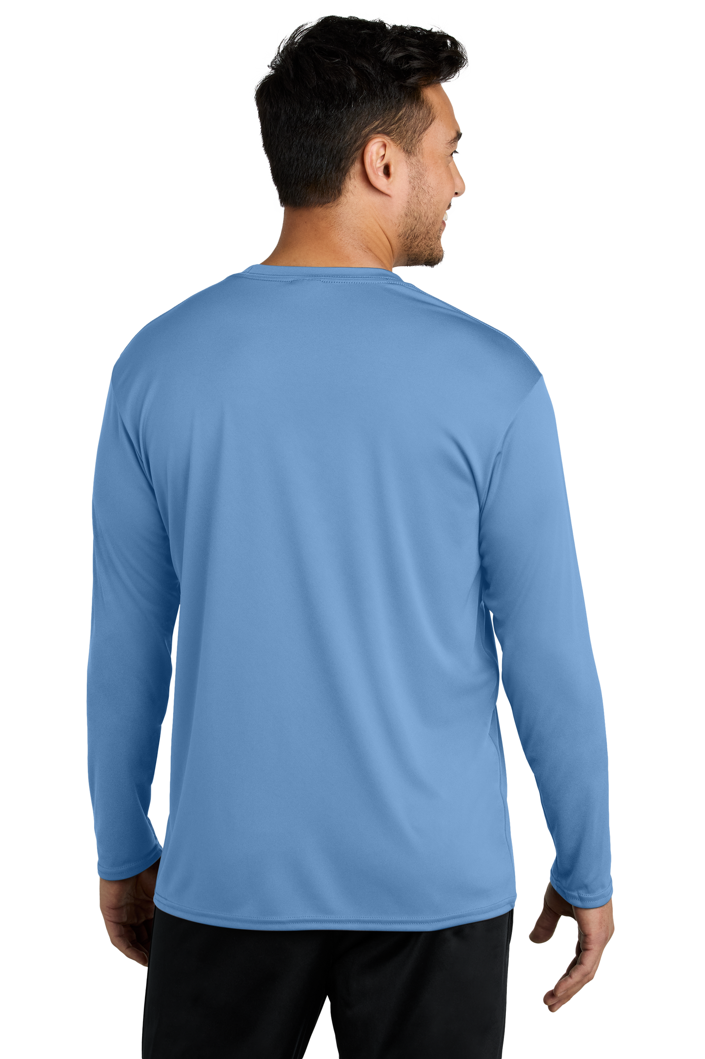 Port & Company® Long Sleeve Performance Tee - Carolina Blue