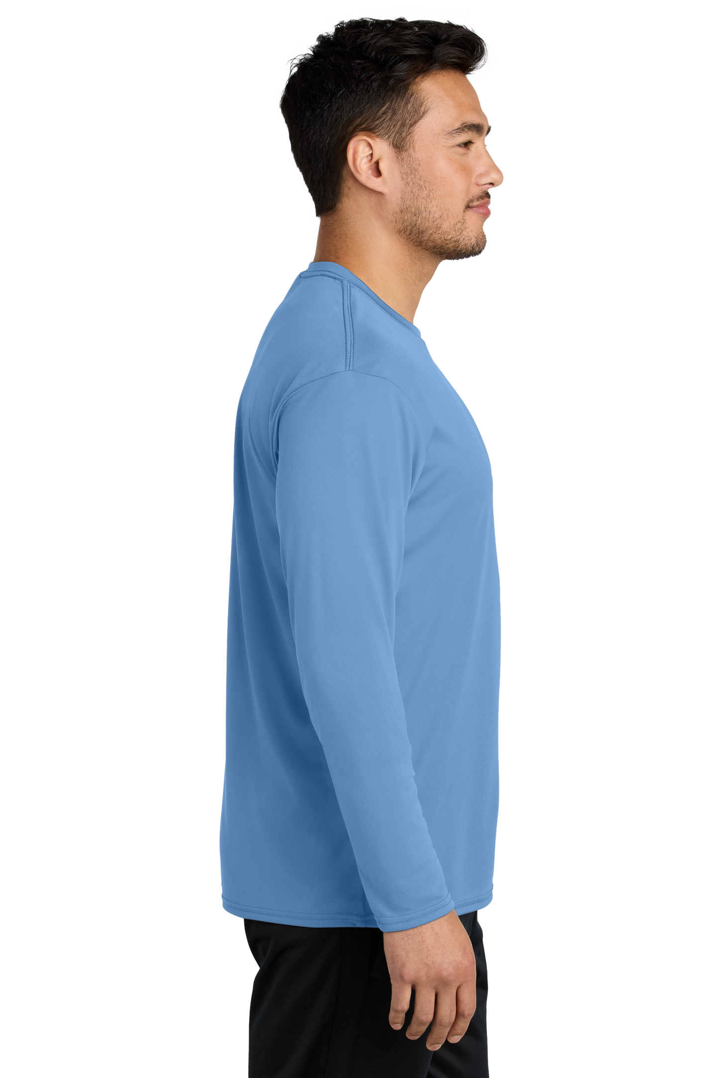 Port & Company® Long Sleeve Performance Tee - Carolina Blue