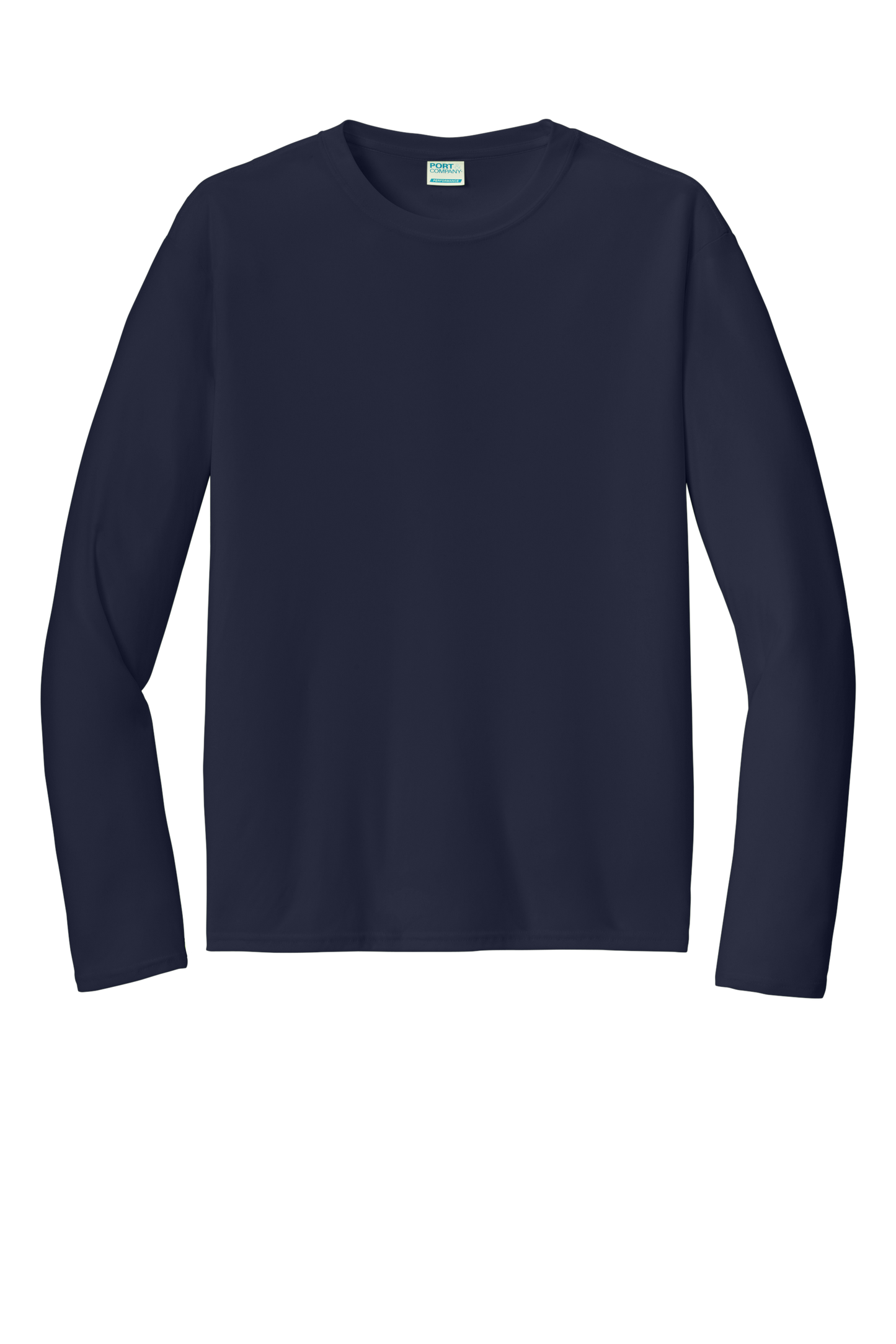 Port & Company® Long Sleeve Performance Tee - Deep Navy