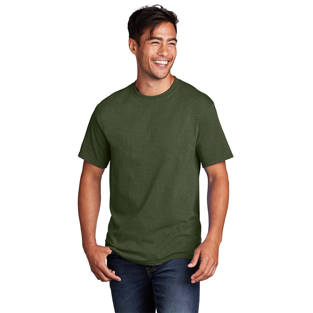 Port & Company® Core Cotton Tee - Olive Drab Green Heather