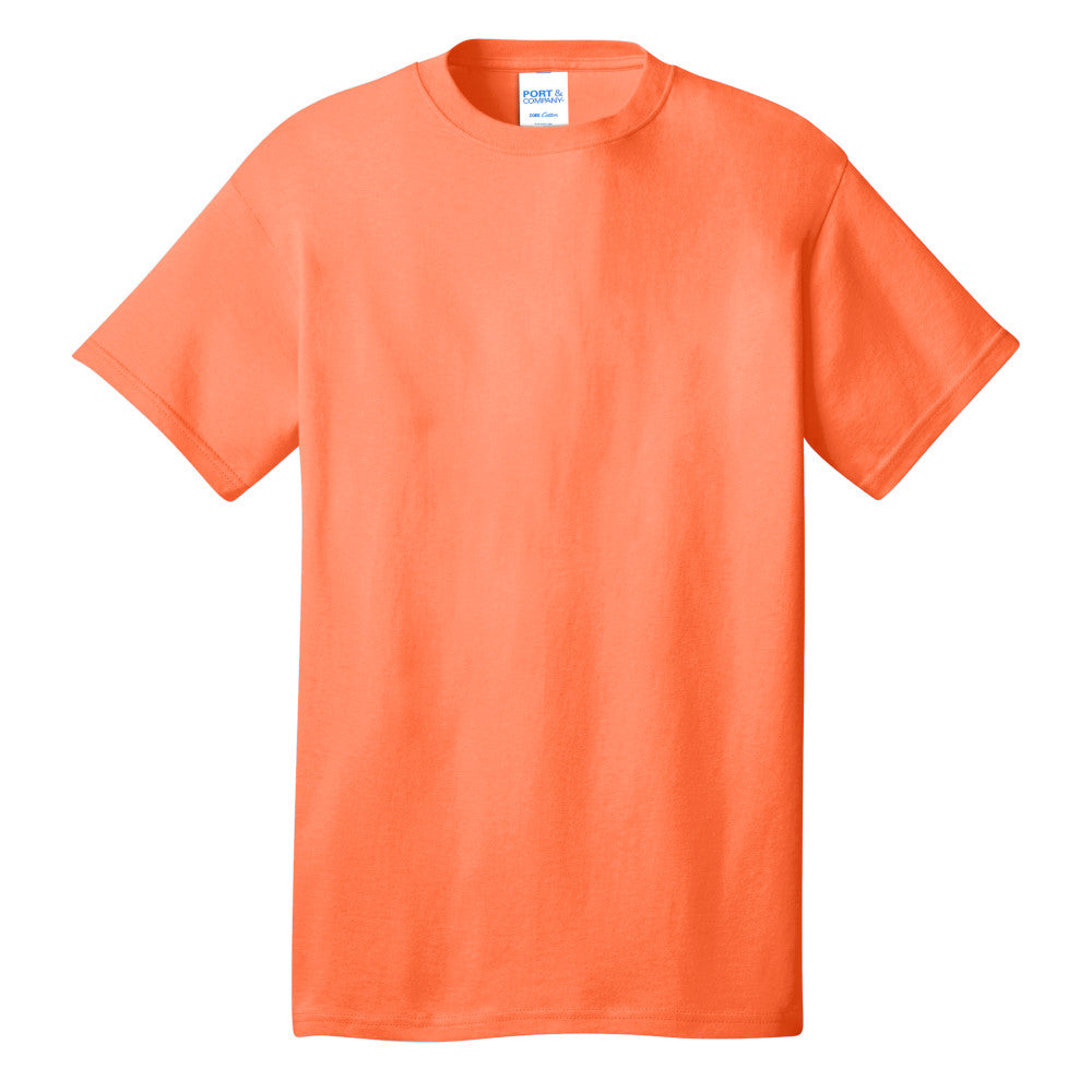 Port & Company® Core Cotton Tee - Neon Orange