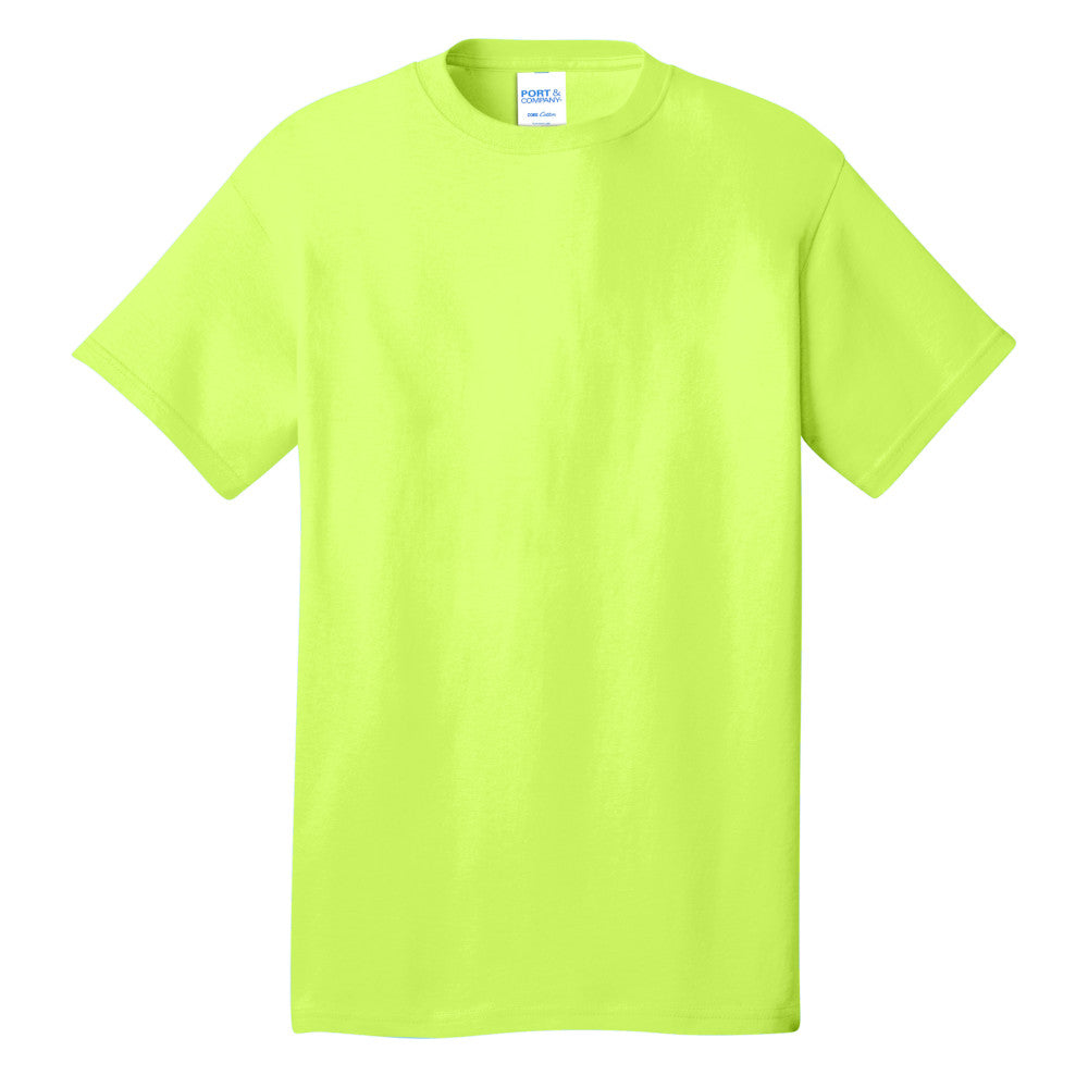 Port & Company® Core Cotton Tee - Neon Yellow