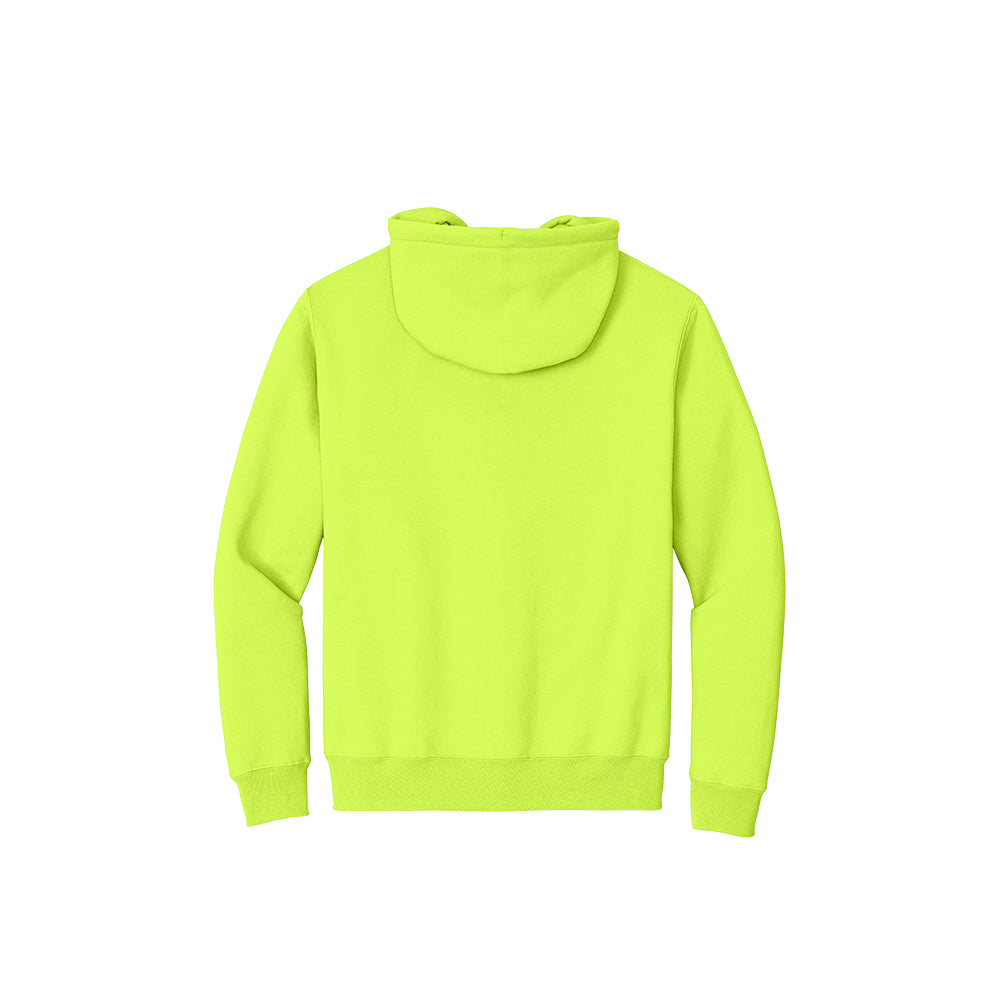 Port & Company® Essential Fleece Full-Zip Hooded Sweatshirt - Safety Green