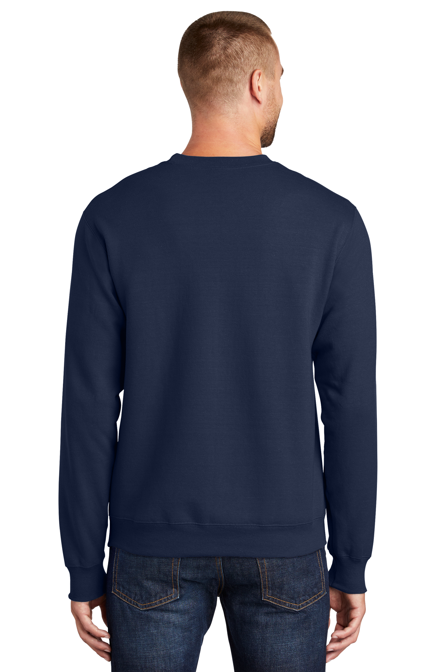 Port & Company® Essential Fleece Crewneck Sweatshirt - Navy