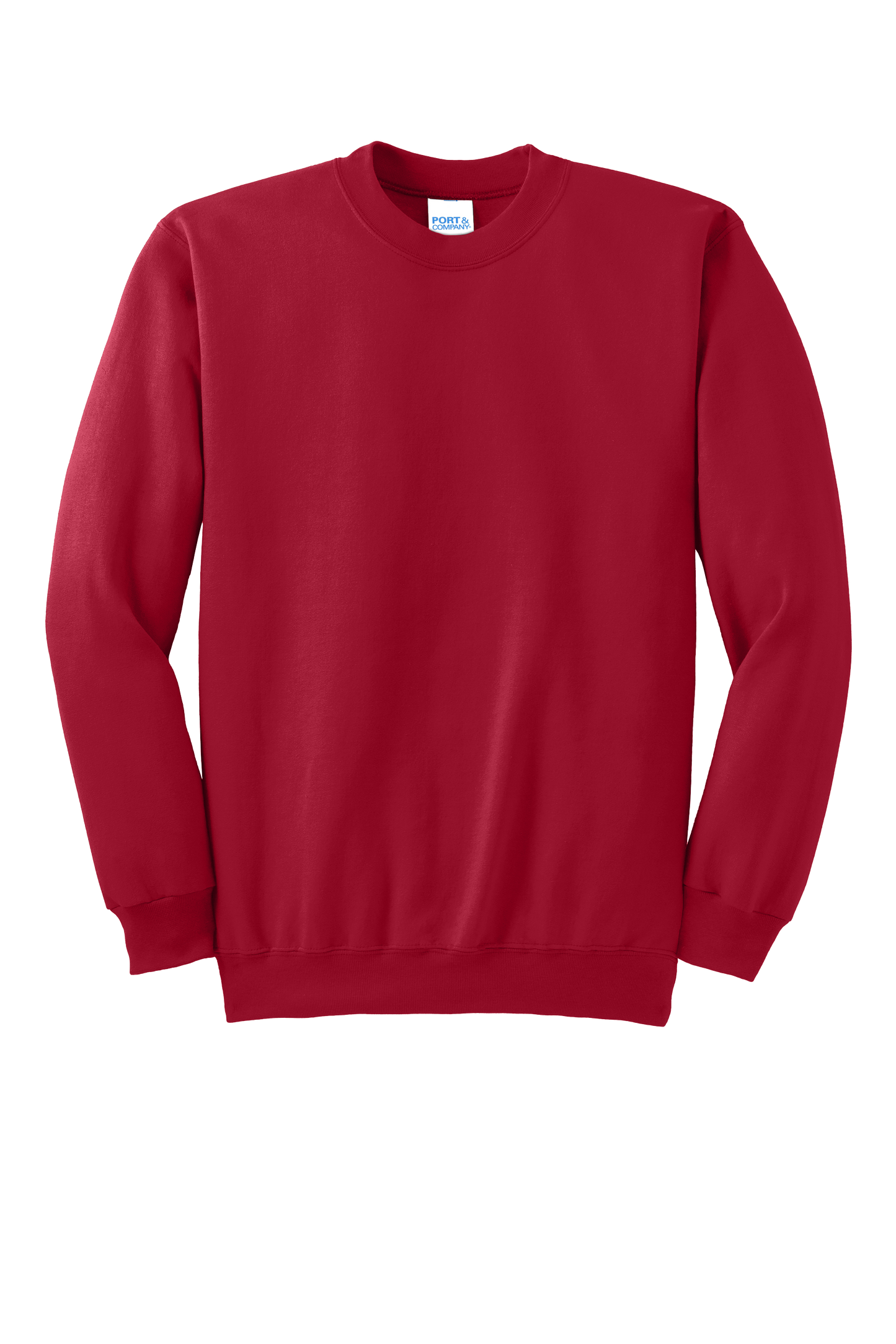 Port & Company® Essential Fleece Crewneck Sweatshirt - Red