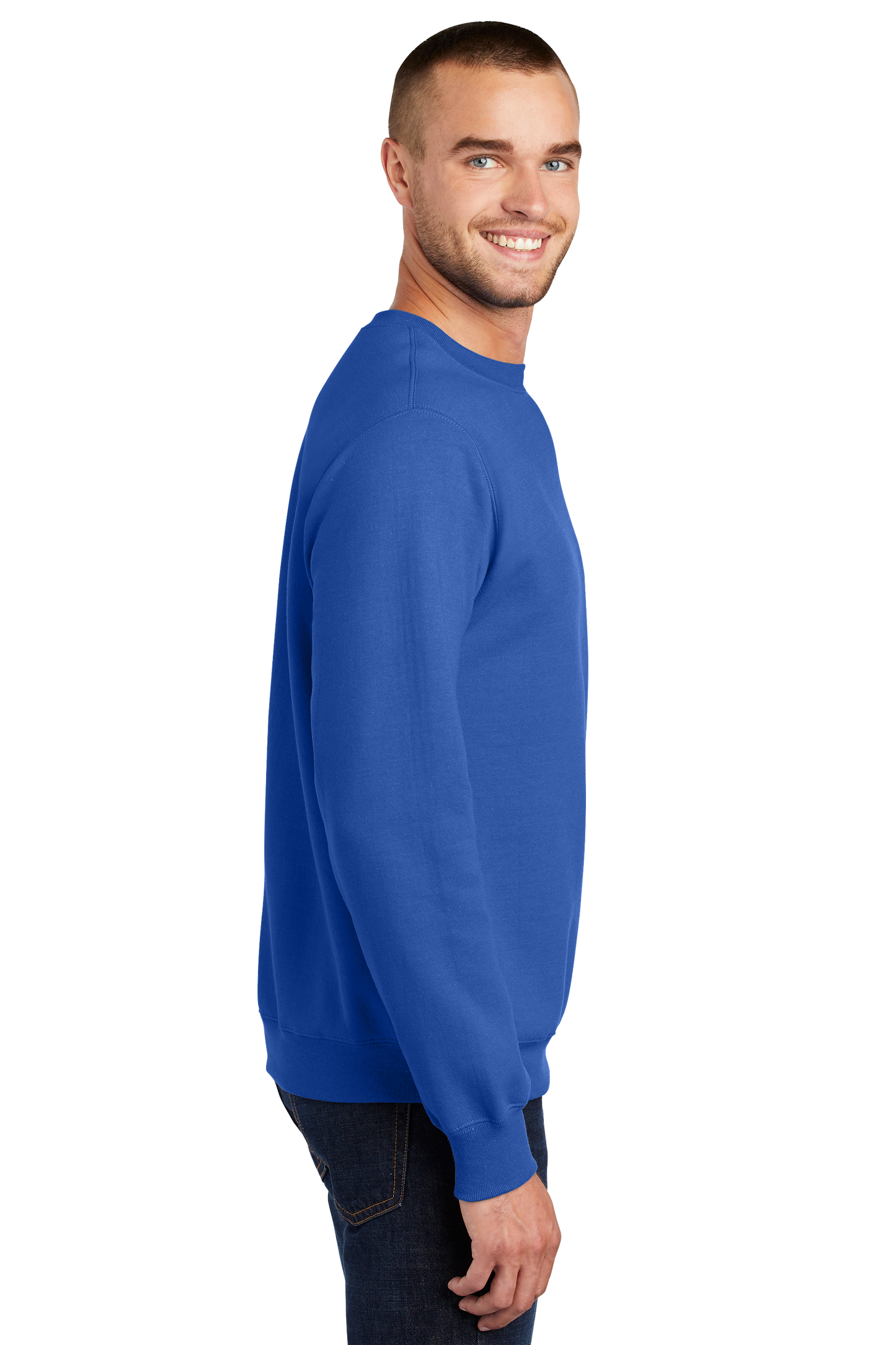 Port & Company® Essential Fleece Crewneck Sweatshirt - Royal