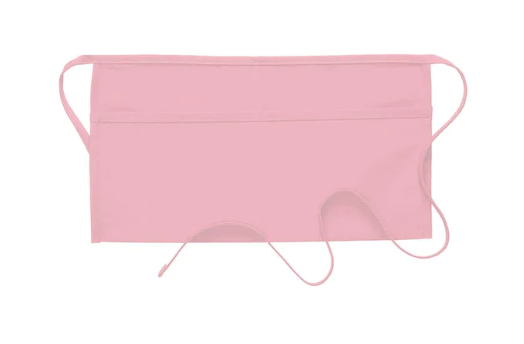 Deluxe Pocket Waist Apron (two pockets) - Pink