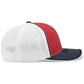 Pacific Headwear Trucker PacFlex Cap - Red/White/Navy