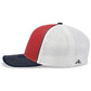 Pacific Headwear Trucker PacFlex Cap - Red/White/Navy