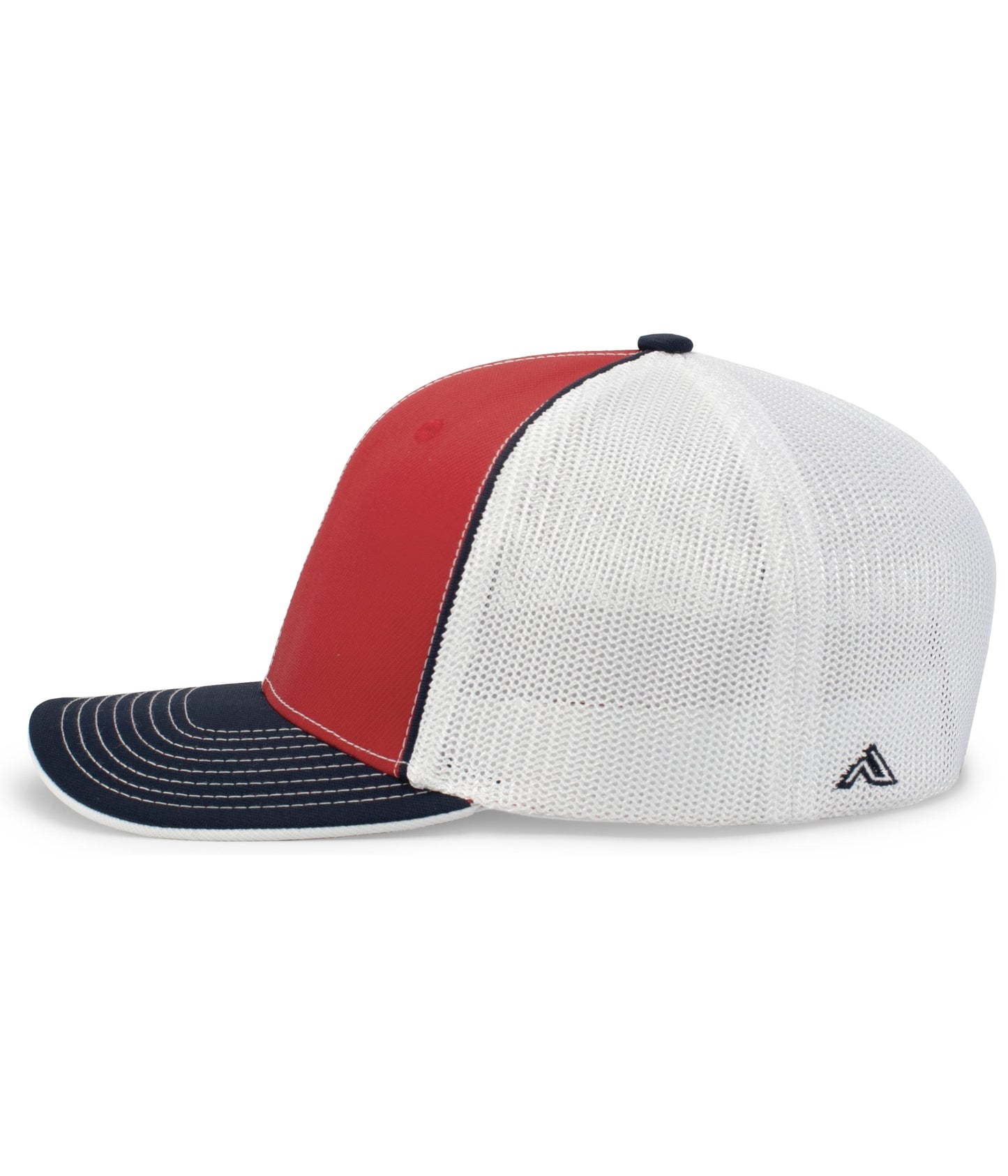 Pacific Headwear Trucker PacFlex Cap - Red/White/Navy