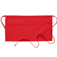 Deluxe Pocket Waist Apron (two pockets)- Red