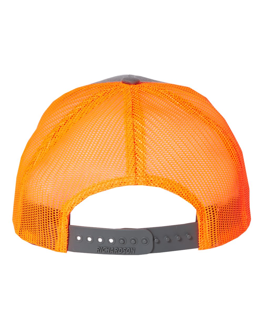 Richardson 112 Trucker Hat - Charcoal / Neon Orange