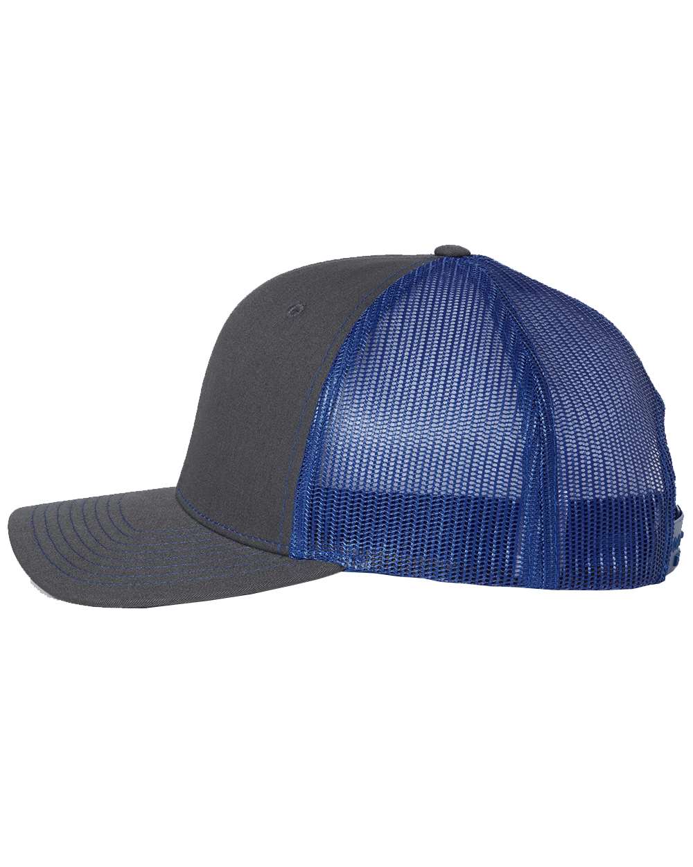 Richardson 112 Trucker Hat - Charcoal / Royal Blue