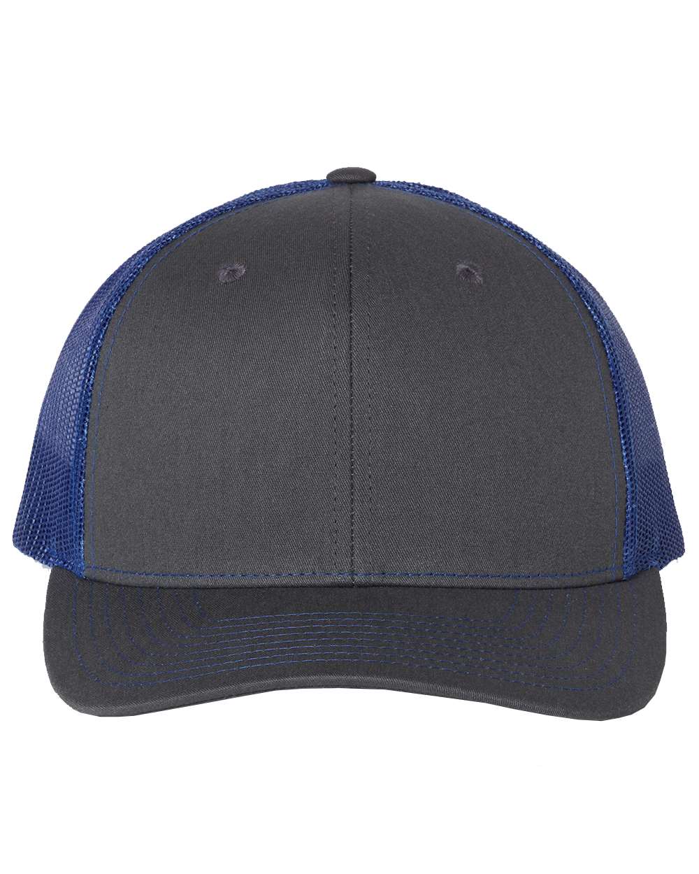 Richardson 112 Trucker Hat - Charcoal / Royal Blue